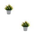 thumbnail image 2 of Maytalsory Elegant For Stylish Home Decor With Fake Flowers And Plants Long-lasting yellow 2Set, 2 of 6