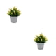 thumbnail image 2 of Bearachild Planta artificial Elegante Bajo mantenimiento Durabilidad duradera Plantas artificiales para interiores o exteriores amarillo 2Conjunto, 2 of 6