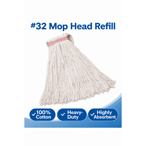 Mop Head Refill #32, 4 pack