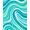 Turquoise, Pattern 1, variant on ODIKA 4'x6' Machine Washable Non-Slip Area Rug, Nautical Drift Impressionist Design High Traffic Rug, Blue, 664261