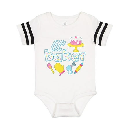 

Inktastic Lil Baker Icing and Cake Gift Baby Boy or Baby Girl Bodysuit