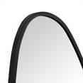 thumbnail image 4 of TEHOME Asymmetrical Black Mirror, 60x27 Inches, Matt Black, Irregular Shaped Wall Mirror, 4 of 8