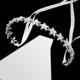 thumbnail image 1 of Diadema nupcial con diamantes de imitación, tocado de boda para novia, accesorios para el cabello de cristal, diadema de vid con cinta de encaje (plata), 1 of 5