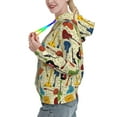 thumbnail image 2 of Wukai Different Kind Of Guitars Print Womens Hoodies Fleece Sweatshirts Long Sleeve Sweaters Pullover Fall Outfits Winter Clothes-X-Large, 2 of 7