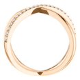 thumbnail image 2 of FB Jewels 14K Rose Gold 1/4 CTW Diamond Criss-Cross Ring Size 7, 2 of 3