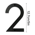 thumbnail image 1 of Dvruxg Modern Floating House Numbers for Outside, Large Black Shadow Home Number with Nails Kit & Template, Easy to Be Mounted for Exterior House Address, Garage Gate, Street, Farmhouse, 1 of 5