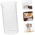 thumbnail image 5 of Taza De Prensa Francesa De Vidrio 350ml Repuesto Para Cafetera De Émbolo, Vaso Para Preparar Té y Café, Cristal Resistente Para Cafetera De 6 Tazas, Uso Doméstico y Profesional, 5 of 5
