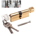 thumbnail image 2 of 70mm 6-Pins Door Lock Cylinder Universal Wooden Door Lock Cylinder With 3 Keys Anti-Theft Entrance Brass Door Lock Core Parts, 2 of 7