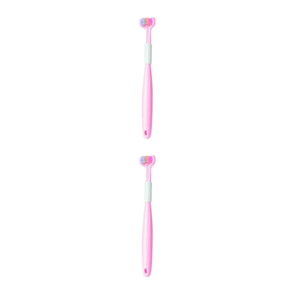 Cepillo de plástico Matsuzay Triple A22 Rosa Melocotón 2Conjunto