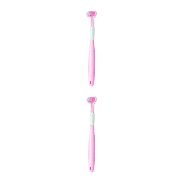Cepillo de plástico Matsuzay Triple A22 Rosa Melocotón 2Conjunto