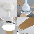 thumbnail image 6 of 52" Ceiling Fan with Led Light and Remote,5 Blades and 6 Speed Wind Control Dc Motor for Living Room,Bedroom,Kitchen, 6 of 7