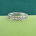 thumbnail image 7 of Irish Celtic Knot Ring in Solid 925 Sterling Silver Eternity Wedding Band Jewelry for Women, 7 of 7