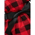 thumbnail image 6 of Qiylii Baby Girls Christmas Romper, Plaid Printed Bodysuit With Waistband, 6 of 8