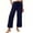 Navy, variant on Tqcoqu Womens Casual Pants Loose High Waist Cropped Palazzo Beach Pants Summer Outfits 2026 Trendy,Army Green Women's S-XXL