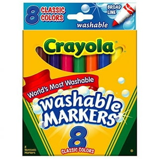 Crayola Washable Markers Assorted Colors Fine Line (Pack Of 3)