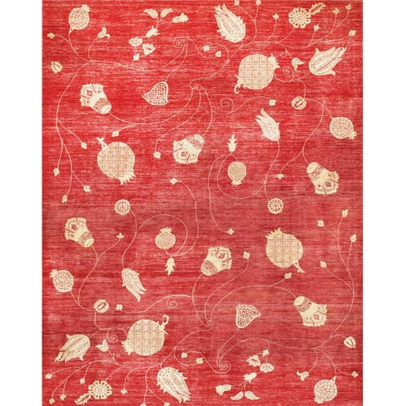 Pasargad Home Modern Collection Hand-Knotted Lamb's Wool Area Rug-9'1"x11'5"