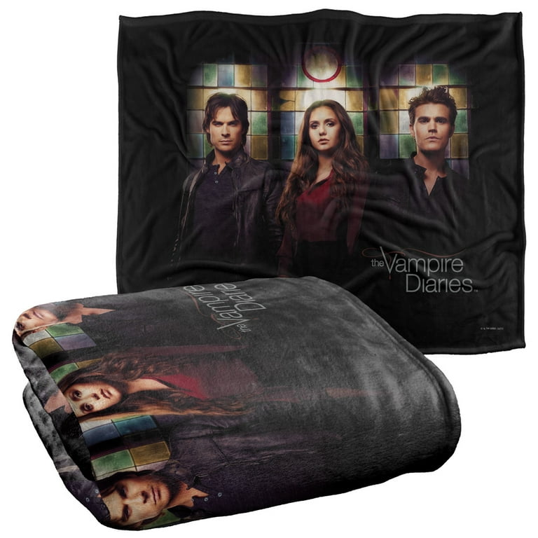 Vampire Diaries Stained Windows Officially Licensed Silky Touch Super Soft Throw Blanket 50 x 60