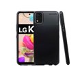thumbnail image 1 of Funda de Silicon Uso Rudo Atti Rugged Carbon LG K42 Negro 1pz Mas Mica 9D, 1 of 8