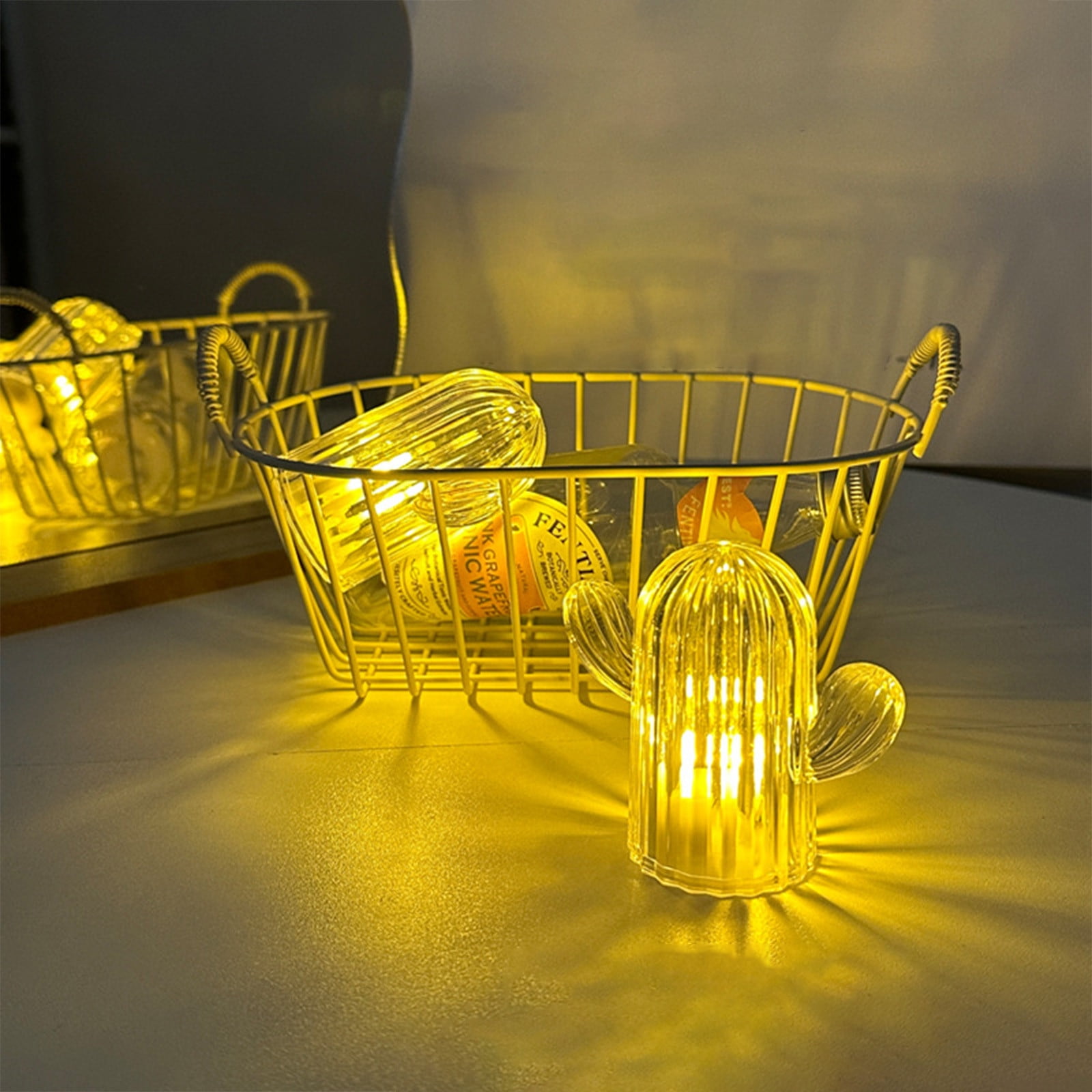 EGNMCR Decorative Lights Led Cactus Lights For Home Decor ,Cactus