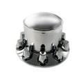 thumbnail image 5 of TORQUE Chrome Front and Rear Axle Complete Wheel Cover Set 33mm Screw-on Lug Nut Covers for Semi Trucks (Installation Tool Included) Standart Hub Caps Kit (2 Front & 4 Rear) (TR082), 5 of 9