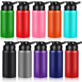 thumbnail image 1 of Paquete de 10 botellas de agua de aluminio Mimorou, 500 ml, multicolor, 1 of 6