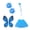 bule-06 Home Decor, variant on JJV Butterfly Porch Goose Outfit for 23 Inch Porch Goose, Tutu Skirt Butterfly Wand Flower Crown Porch Goose Fairy Costume for Summer Outdoor Garden Yard Decoration Easy to Put On