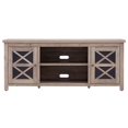 thumbnail image 2 of Henn&Hart 58" Gray Oak/Glass TV Stand, 2 of 10