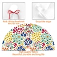 thumbnail image 4 of Yiaed Cartoon Flowers Print Christmas Tree Skirt , Tree SkirtsTree Mat for Christmas Winter Holiday Indoor Decorations-30", 4 of 7