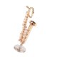 thumbnail image 3 of Mini saxofón en miniatura de latón, modelo de instrumento Musical, réplica de casa de muñecas, decoración del hogar, 3 of 14