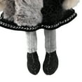 thumbnail image 6 of Northlight Plush Winter Angel Girl Hanging Christmas Ornament - 8.5" - Gray and Black, 6 of 8