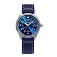 thumbnail image 1 of Ratio Skysurfer Pilot Blue Sunray Dial Leather Automatic RTS309 200M Men's Watch, 1 of 3