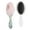 White-239, variant on Boho Chic Detangler Hair Brush with Aesthetic Abstraction Pattern, Retro Soft Bristle Cushion Brush for All Hair Types