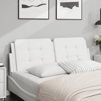 Belledorm Faux Suede Headboard Wrap - King Size, White | Easy Slip-On Headboard Cover For Bedroom Makeover 5 thumbnail image