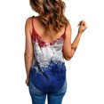 thumbnail image 4 of Chaleco de tirantes con cuello en V y estampado del Día de la Independencia sin mangas a la moda para mujer Pompotops qyievc2102, 4 of 9
