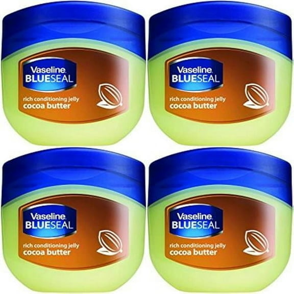 Vaseline Rich Conditioning Petroleum Jelly, Cocoa Butter, 3.4 Ounce (Pack Of 4) Packaging May Vary - Pack of 2