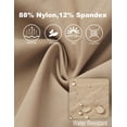 thumbnail image 5 of Women's Cargo Hiking Shorts for Camping Travel Outdoor Athletic with Zipper Pockets Quick Dry Water Resistant Summe Dark Khaki XXL, 5 of 7