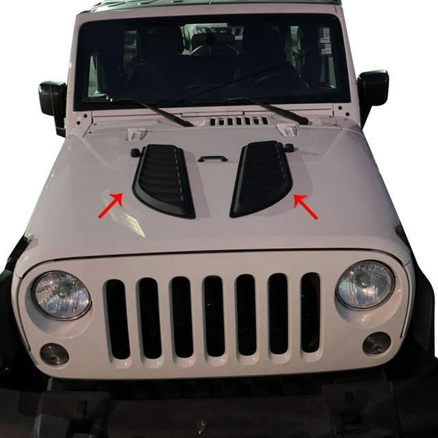 Decorative Air Flow Intake Scoop Vent Hood For Jeep Wrangler JK