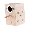 thumbnail image 2 of Parrot Breeding Box Bird House Parakeet Mating Box for Lovebirds Right Hanging, 2 of 8