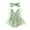 Green, variant on Gupgi Baby Girl 2Pcs Summer Outfits, Ruffle Sleeve Daisy Print Romper Mesh Dress with Headband Set