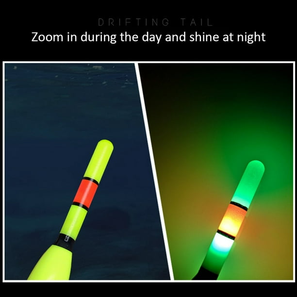 TB&W Fishing Float Bite LED Light Luminous Night Electronic Long