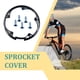 thumbnail image 5 of Greeniant Cubierta ligera del juego de bielas de 6 piezas para bicicleta eléctrica, buena protección garantizada, juego de bielas de bicicleta Ciclismo, 5 of 6