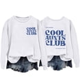 thumbnail image 2 of White Hoodies for Women Cool Aunts Club Sweatshirt: Aunt Crewneck Sweatshirt Auntie Letter Print Long Sleeve Pullover Top Fall Trendy Outfits, 2 of 5