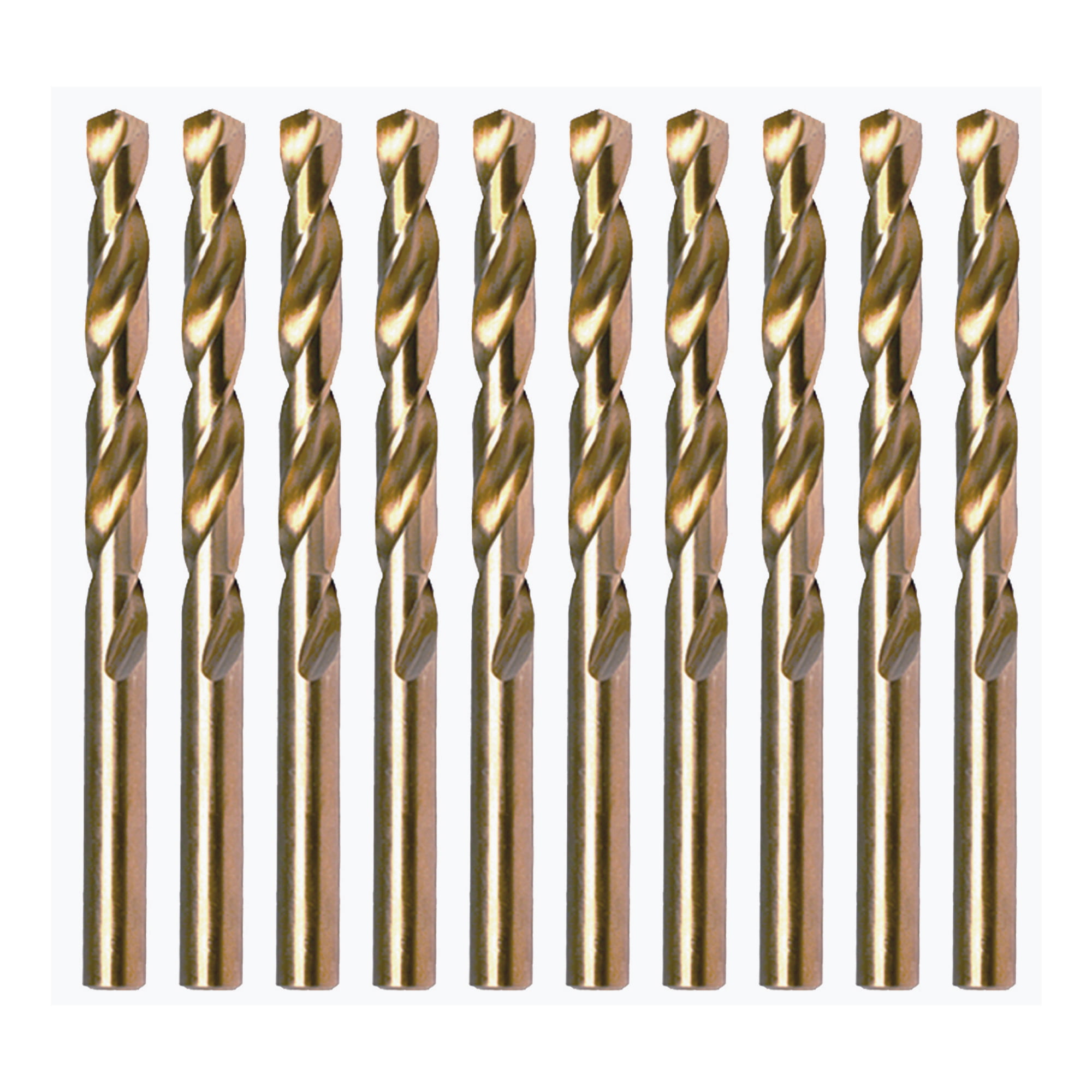 3-Point Auger Drill Bit Twisted Drill Bits Iron for Drill Stainless Steel 5.0 high Speed Steel 10 pcs/Box 4241 Drill Bit Set 