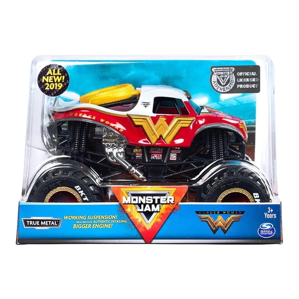 Vehículo Monster Jam Escala 1:24 Wonder Woman
