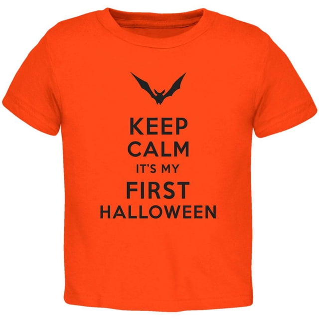 Halloween - Keep Calm My First Halloween Orange Toddler T-Shirt