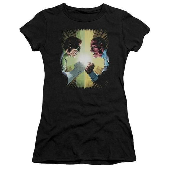 Green Lantern Gl #60 Cover S/S Junior Women's T-Shirt Sheer Black