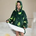 thumbnail image 2 of NIEWTR Hooded Plush Robe for Boys Girls Flannel Fluffy Winter PJ Robe With Pockets Soft Long Sleeve Plush Bathrobe(7-16 Years), 2 of 5