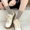 thumbnail image 3 of Oat strip stack socks solid cotton tube socks, 3 of 5
