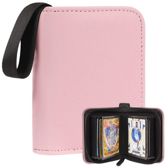 Álbum para cartas ENJOHN mini de 40 cartas y 20 páginas, rosa