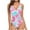 Hot Pink, variant on Aoochasliy Swimsuit Clearance Women One-piece Solid Swimsuits Tummy Control Swimwear Tankini Beachwear Swimdress